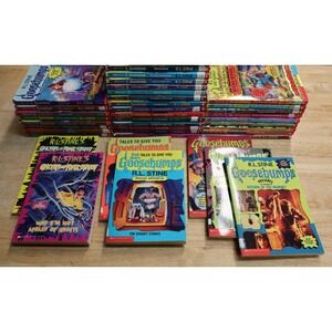 Lot of 39 Goosebumps Books Vintage 90's R.L. Stine Most 1st Scholastic Printings